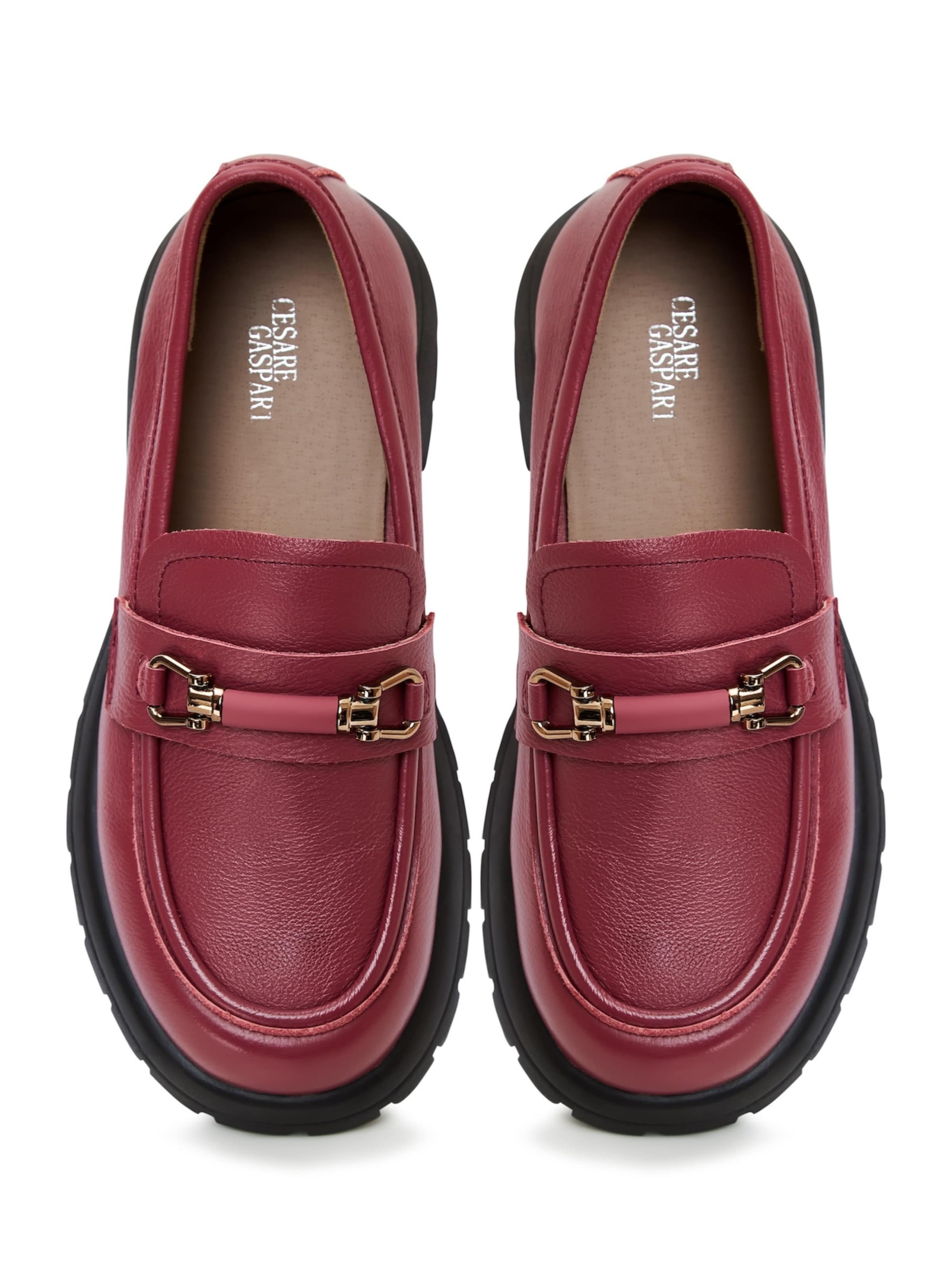 CESARE GASPARI Slip-ons in Red