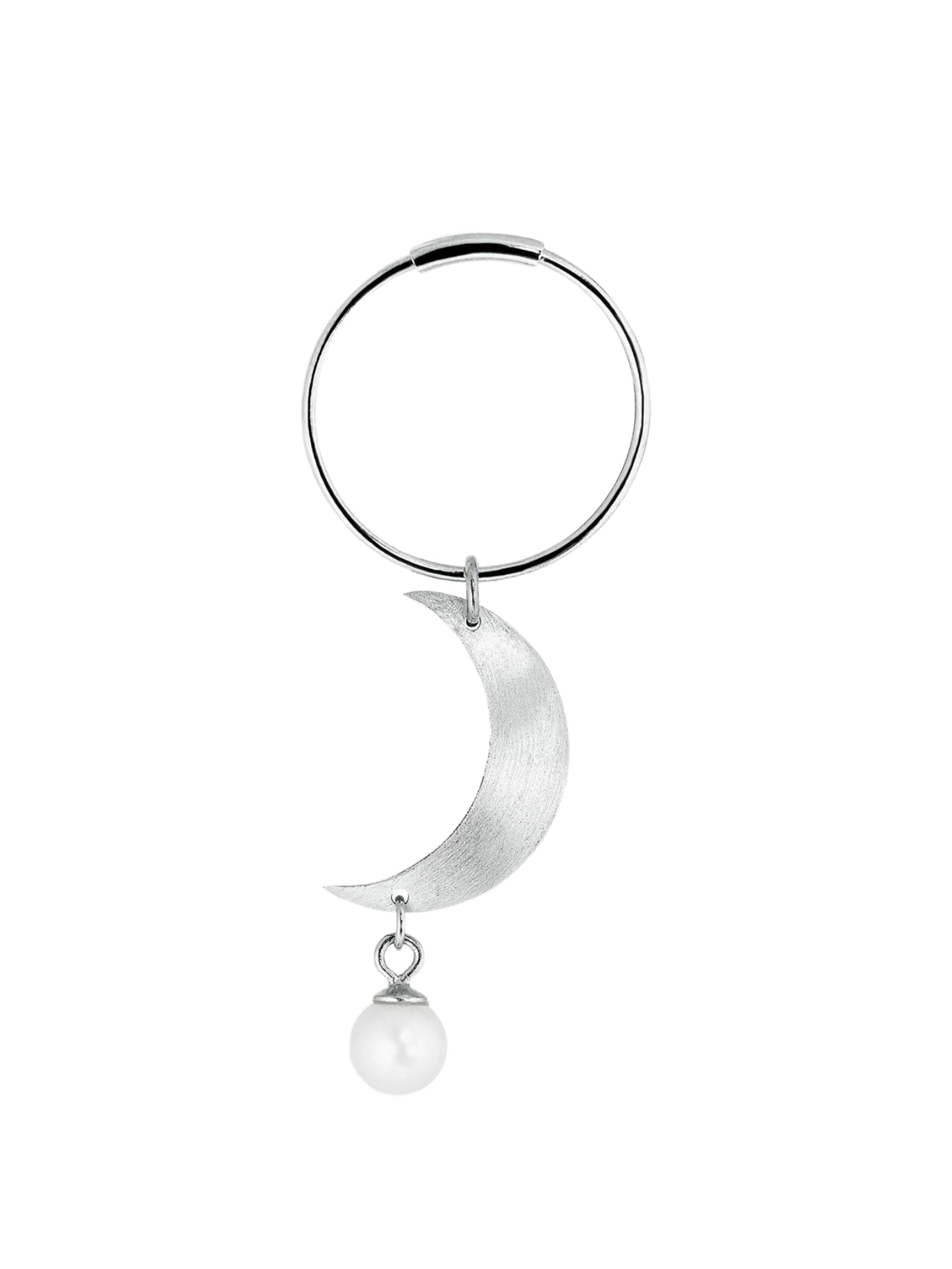 Jane Kønig Øreringe 'Half Moon' i sølv: forside