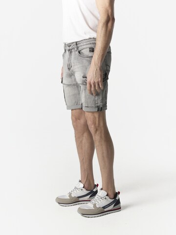 KOROSHI Regular Cargojeans in Zwart