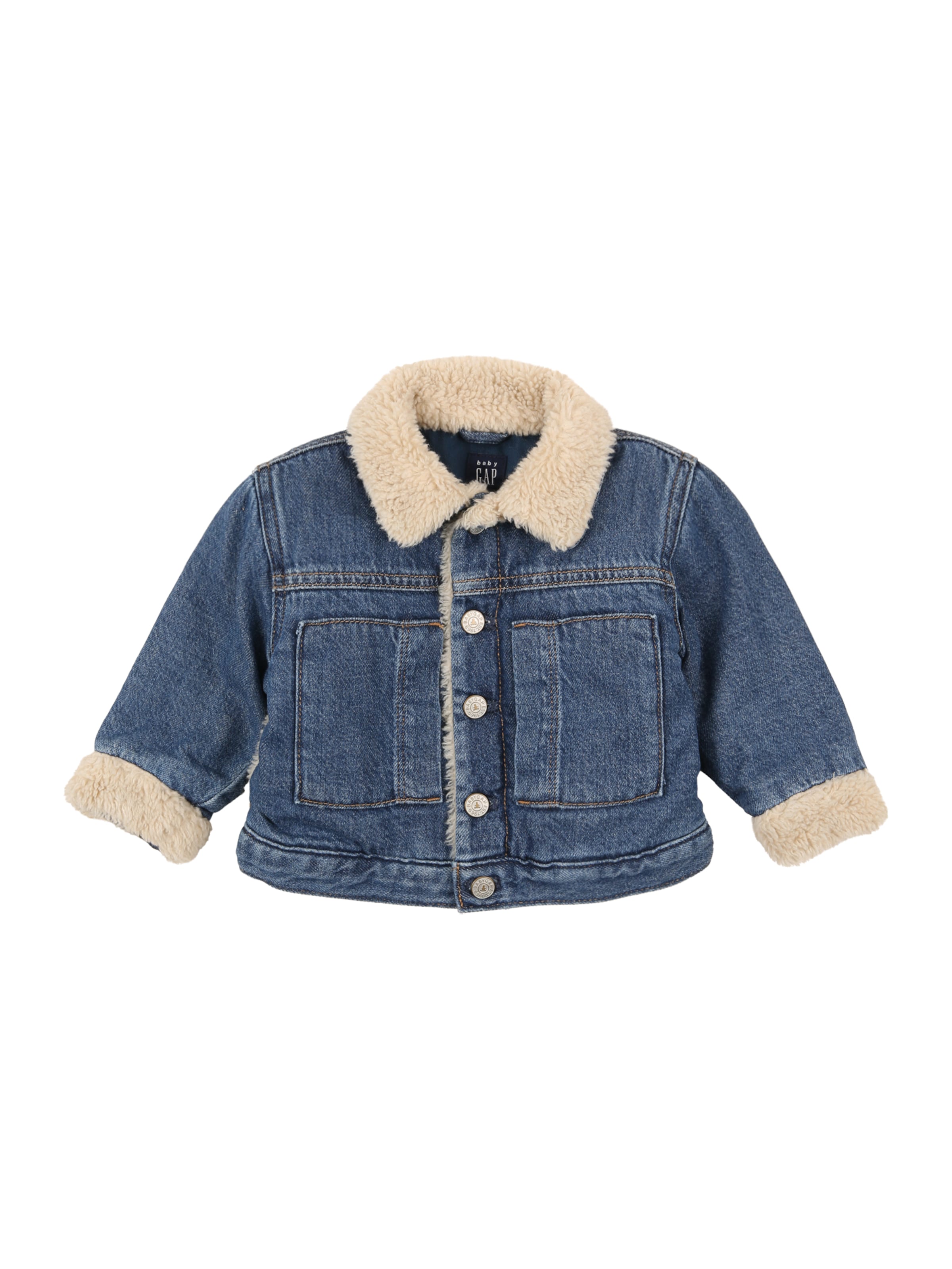 GAP Φθινοπωρινό και ανοιξιάτικο μπουφάν σε μπλε: μπροστά