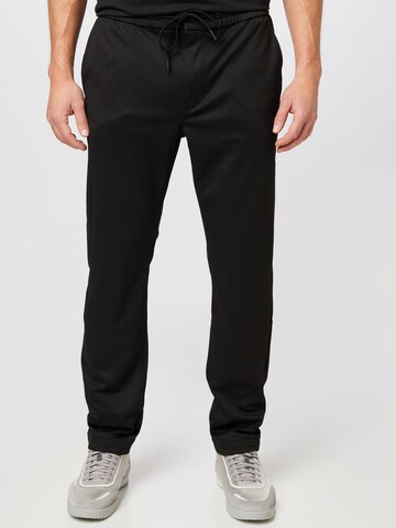 Loosefit Pantalon 'Taber' BOSS Orange en noir : devant