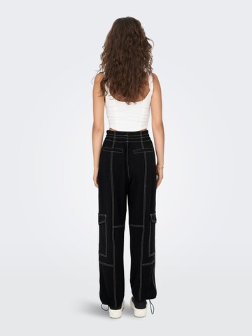 ONLY Loose fit Cargo trousers 'AMALIA' in Black