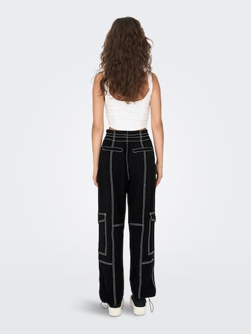 ONLY Loose fit Cargo Pants 'AMALIA' in Black