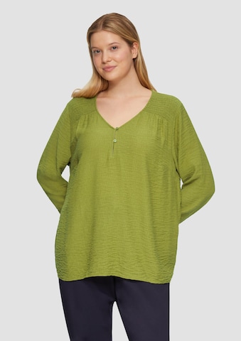 s.Oliver Blouse in Groen: voorkant