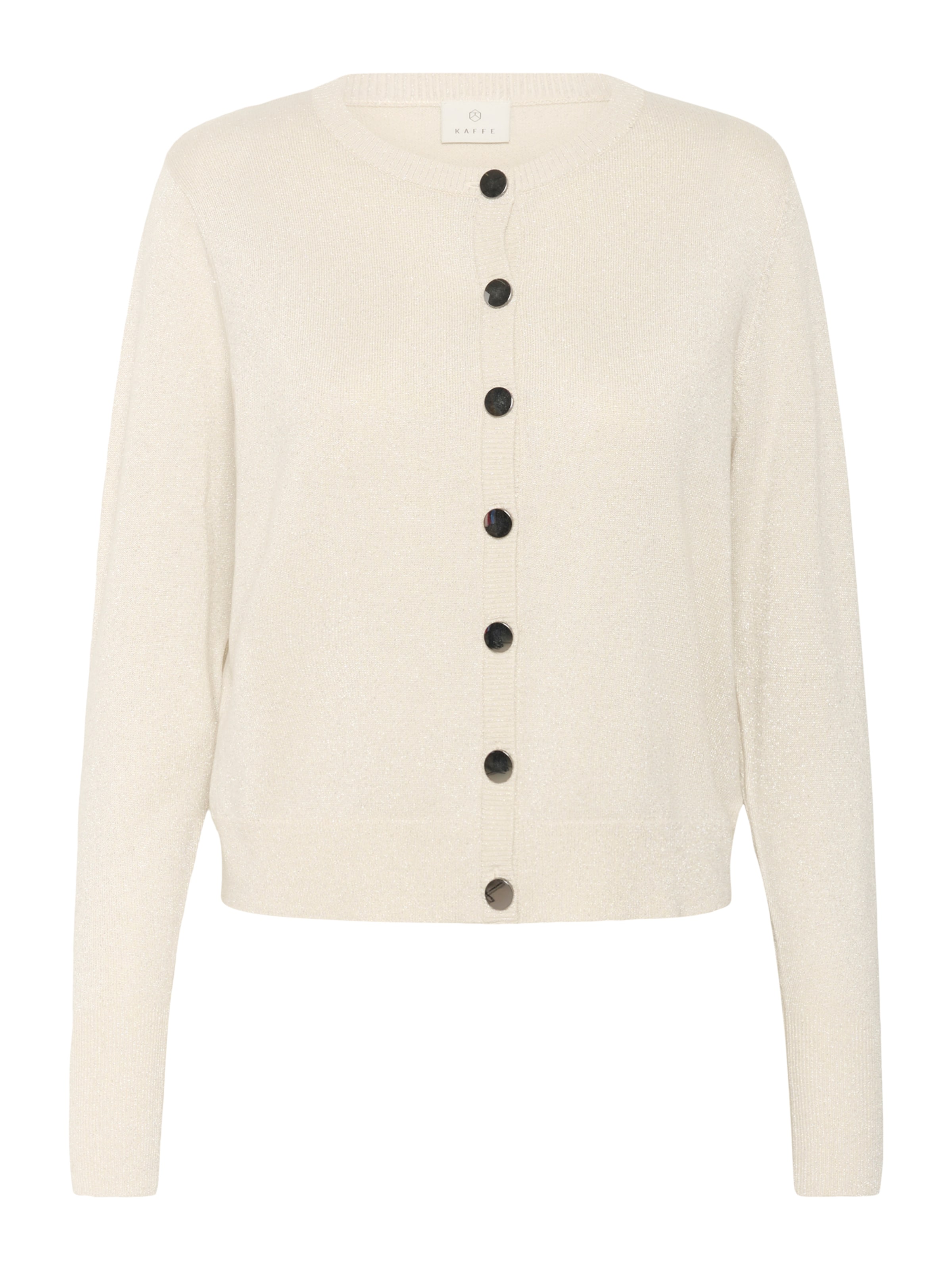 Kaffe Плетена жилетка 'KAregina' в бежово: отпред