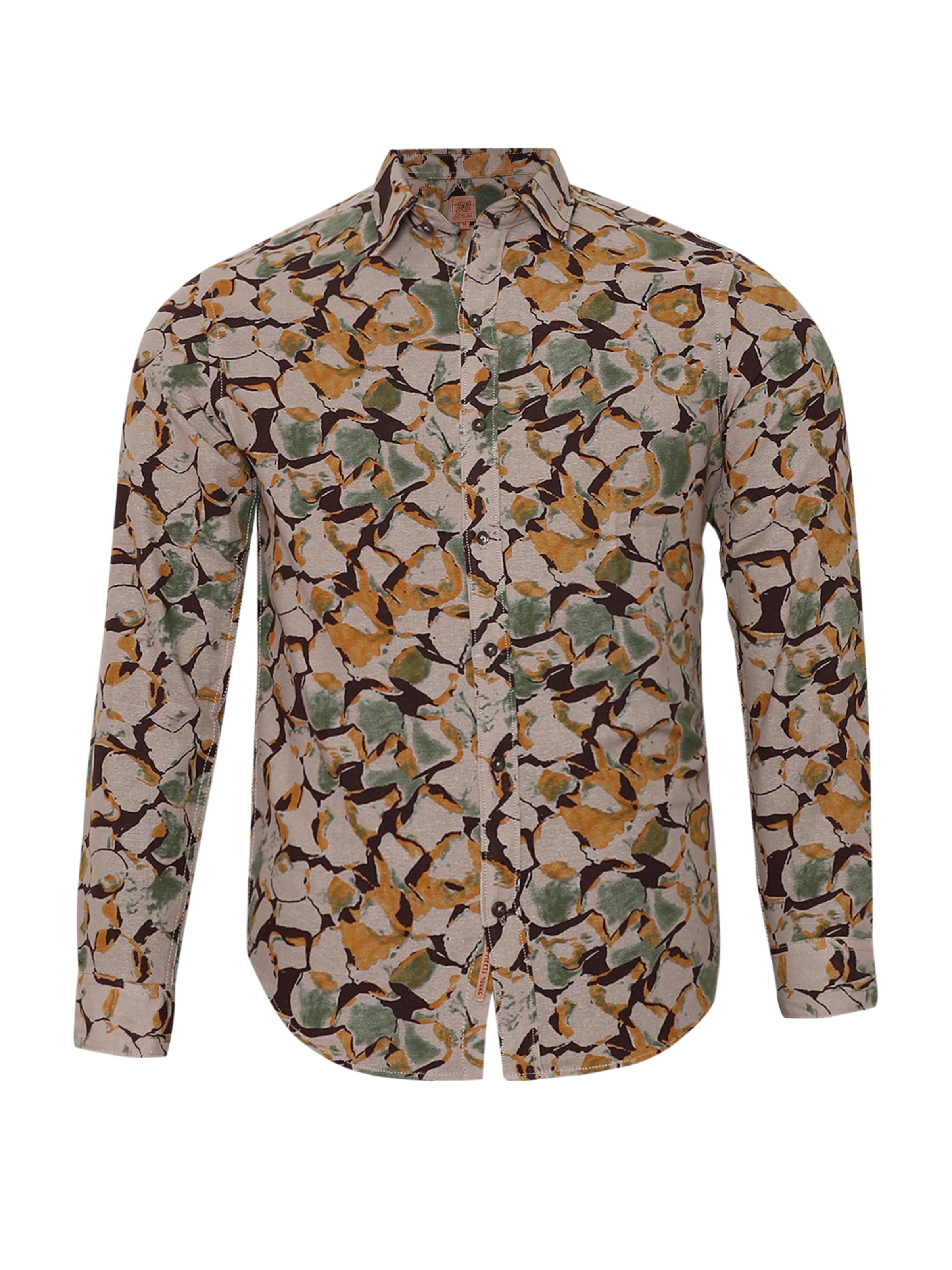 Campus Sutra Rovný strih Košeľa 'Koda' - Hnedá: predná strana