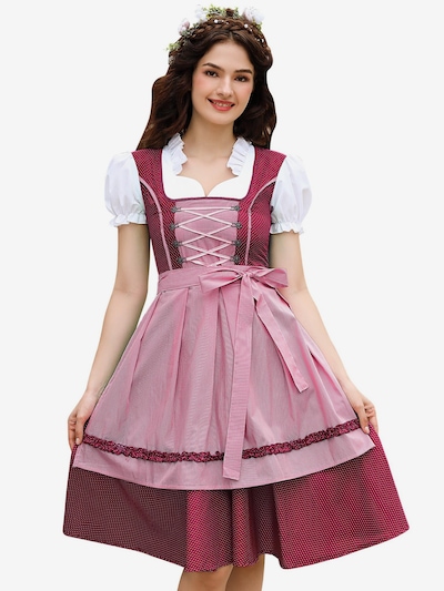 Yesfashion Dirndl in 34 in weinrot, Produktansicht