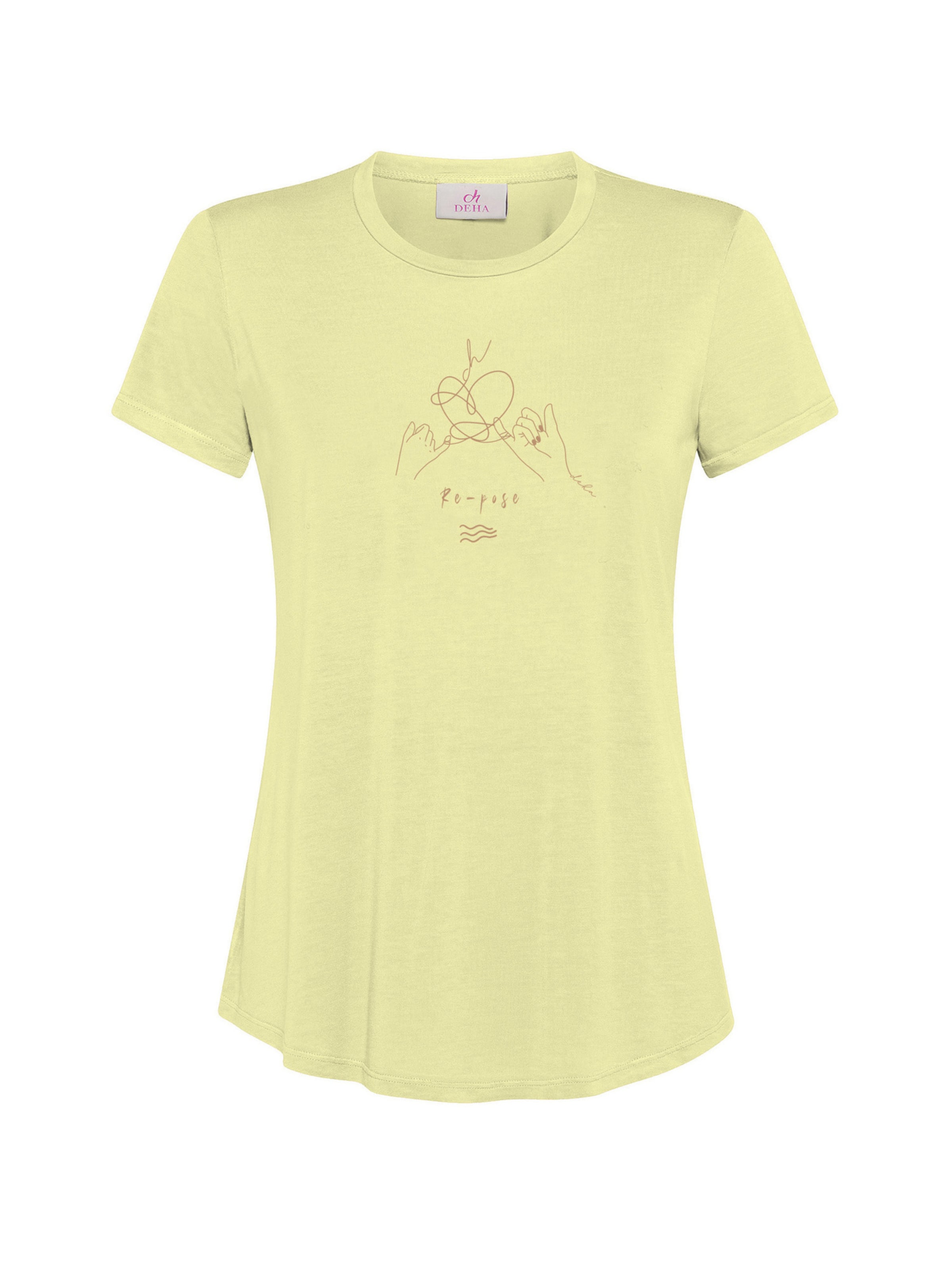 Maglietta di DEHA in giallo: frontale