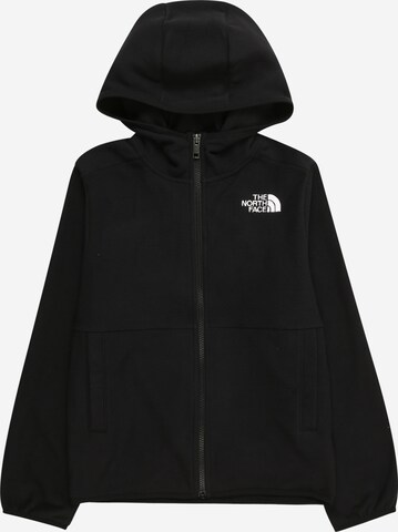 THE NORTH FACE Funktionsfleecejakke i sort: forside