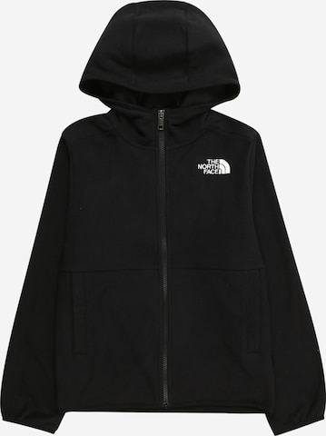 THE NORTH FACE Athletic fleece jacket in Black: front