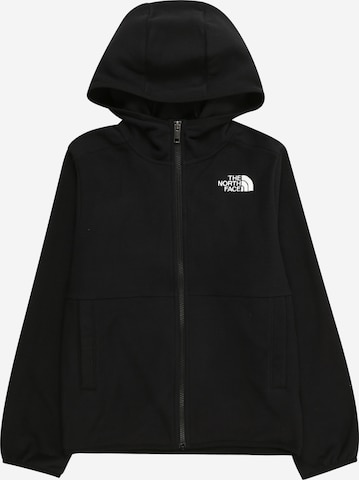 THE NORTH FACE - Casaco de velo funcional em preto: frente