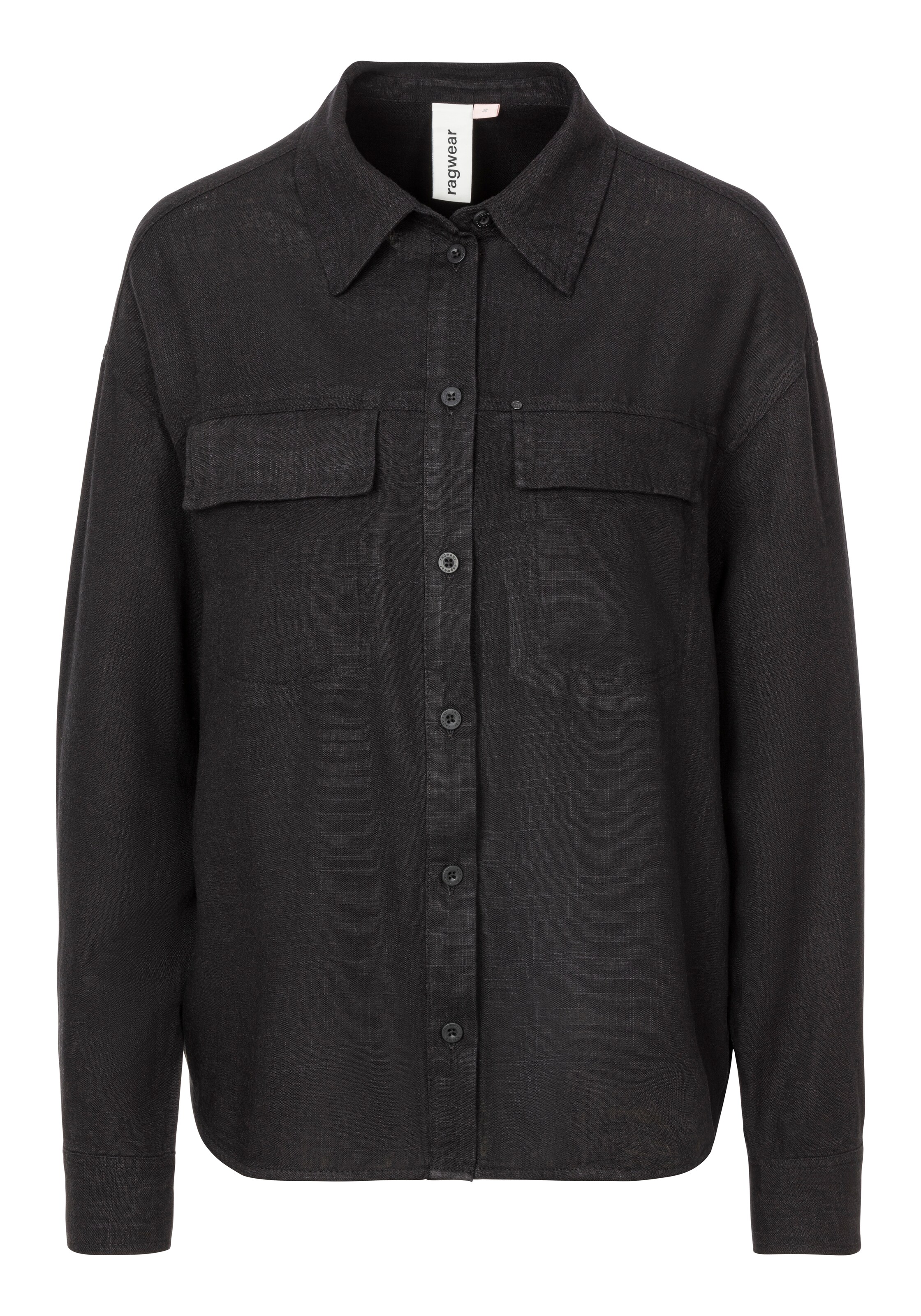 Ragwear Bluse in Schwarz: Vorderseite