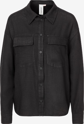Ragwear Bluse in Schwarz: Vorderseite