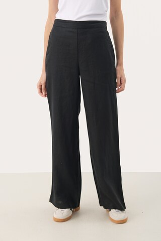 Part Two Wide leg Broek 'Elna' in Zwart