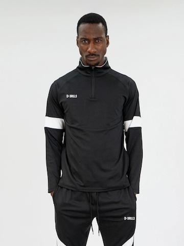 DRILLS Apparel Training Jacket 'RECREATION' in Black: front