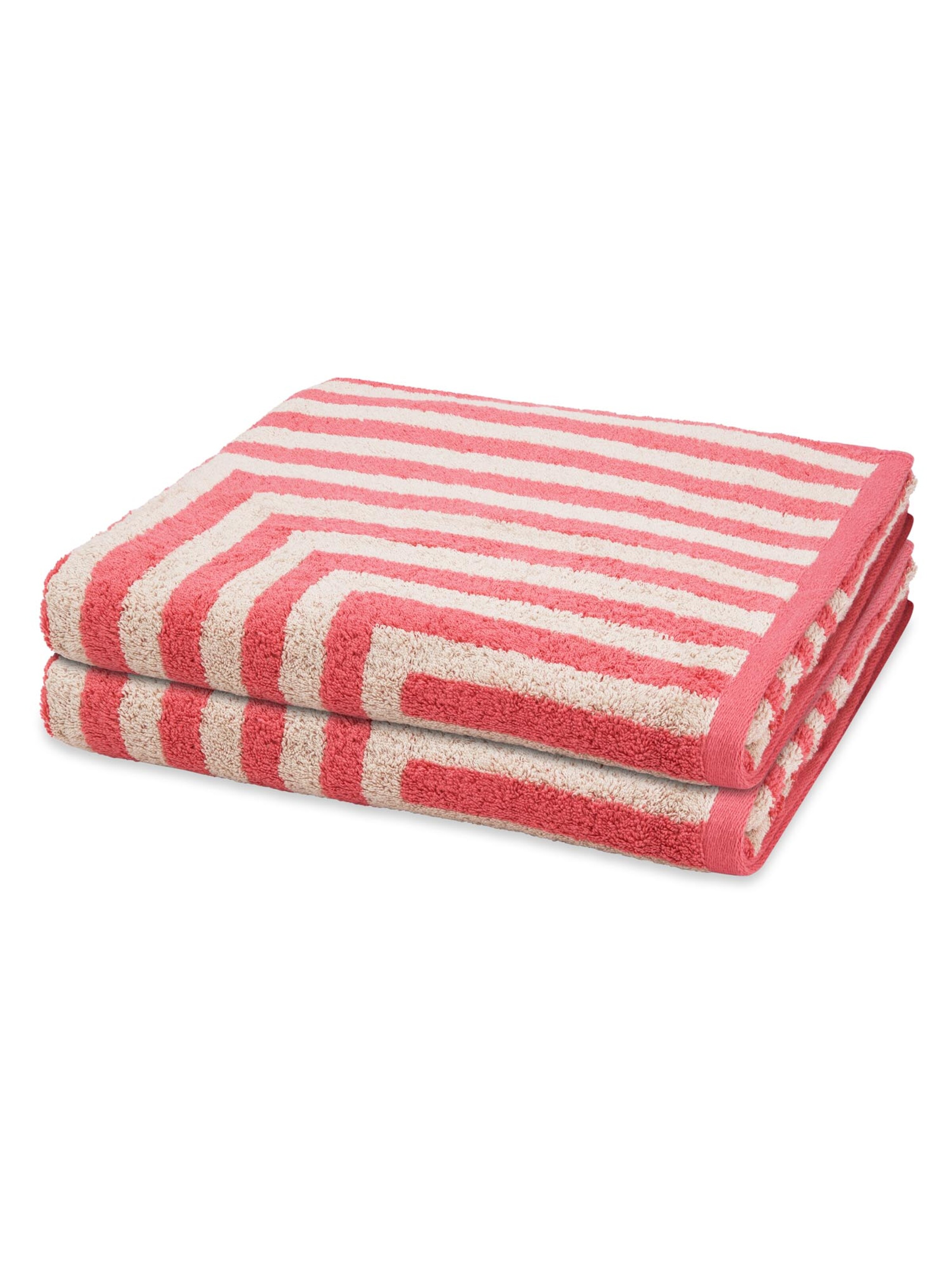 ROSS Towel 'Grafik' in Red: front