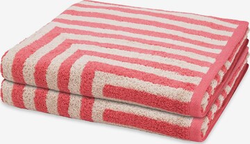 ROSS Towel 'Grafik' in Red: front