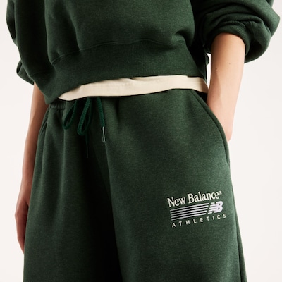 new balance Hose 'Trackside' in 40 in dunkelgrün / weiß, Produktansicht