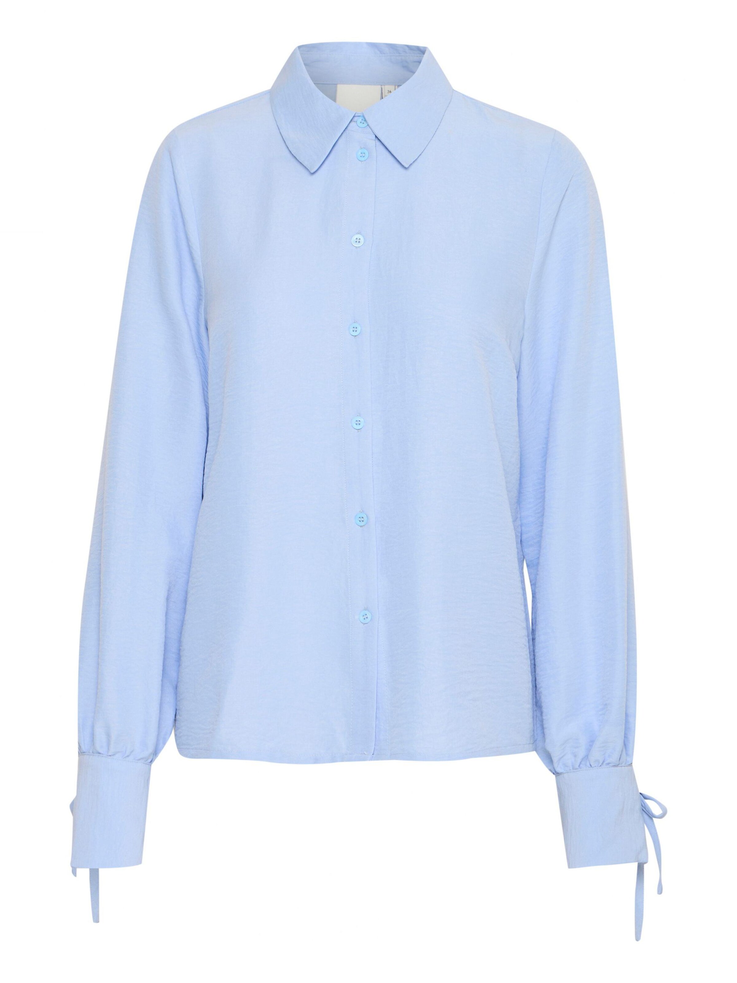 ICHI Bluse 'NAIMA' in Blau: Vorderseite