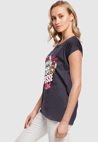 ABSOLUTE CULT T-Shirt 'Tom And Jerry - Posse Cat' in Blau