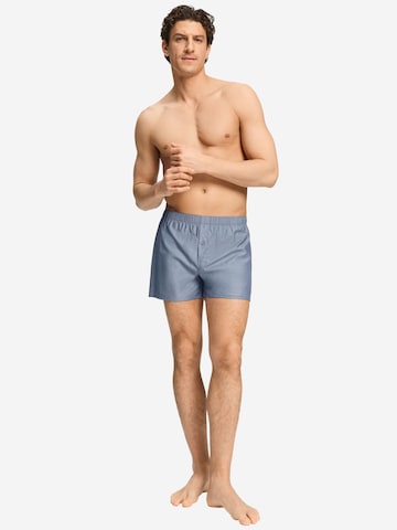 Hanro Boxershorts ' Fancy Woven ' in Blauw
