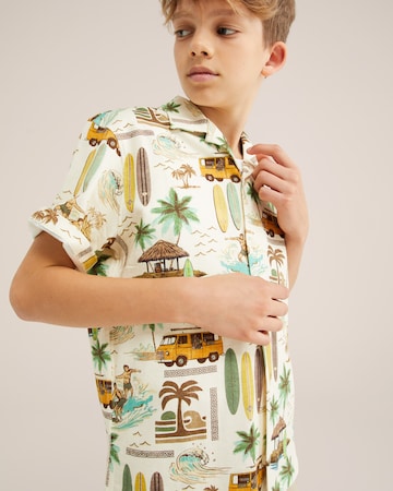 WE Fashion Средняя посадка Рубашка в Бежевый