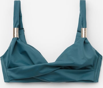 CALZEDONIA Bikini Top in Blue: front