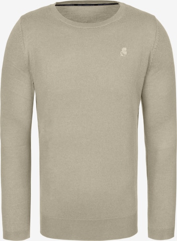 Pull-over Karl Lagerfeld en beige : devant