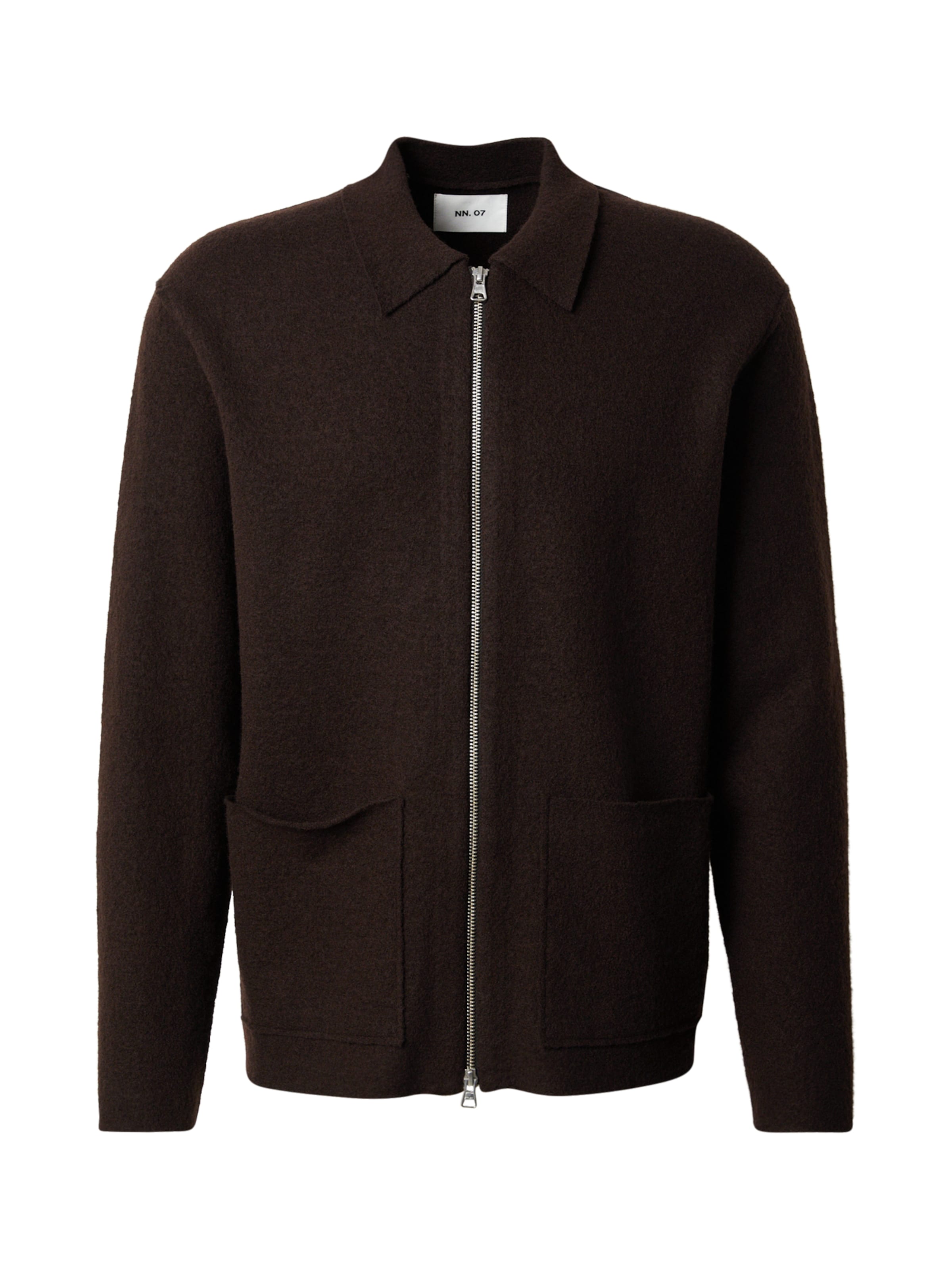 NN07 Knit cardigan 'Jonas' in Brown: front