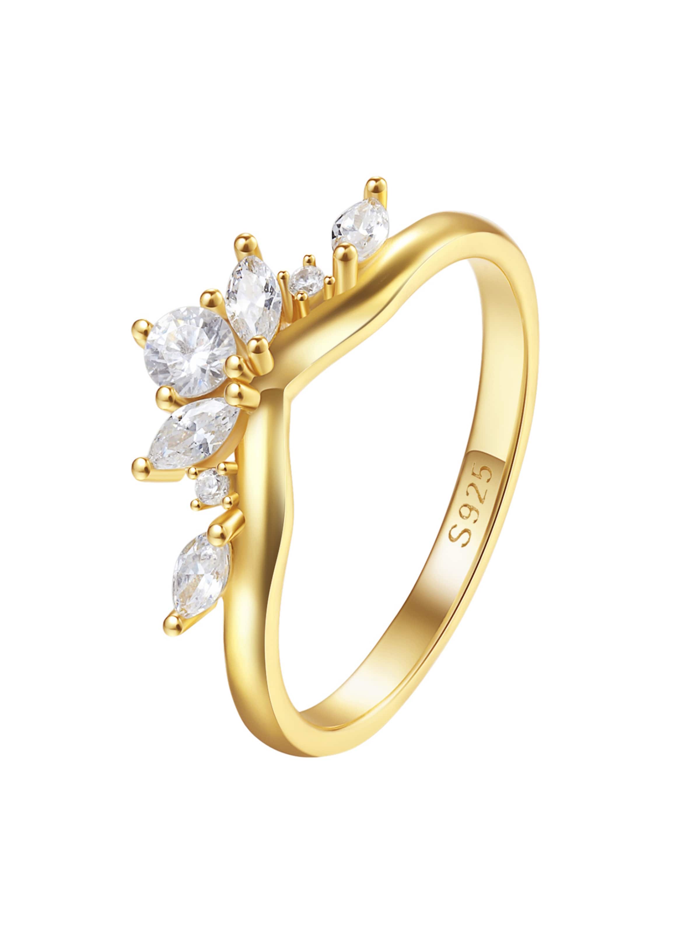 Hey Happiness Ring 'Fireworks'‌‌‌ in Gold