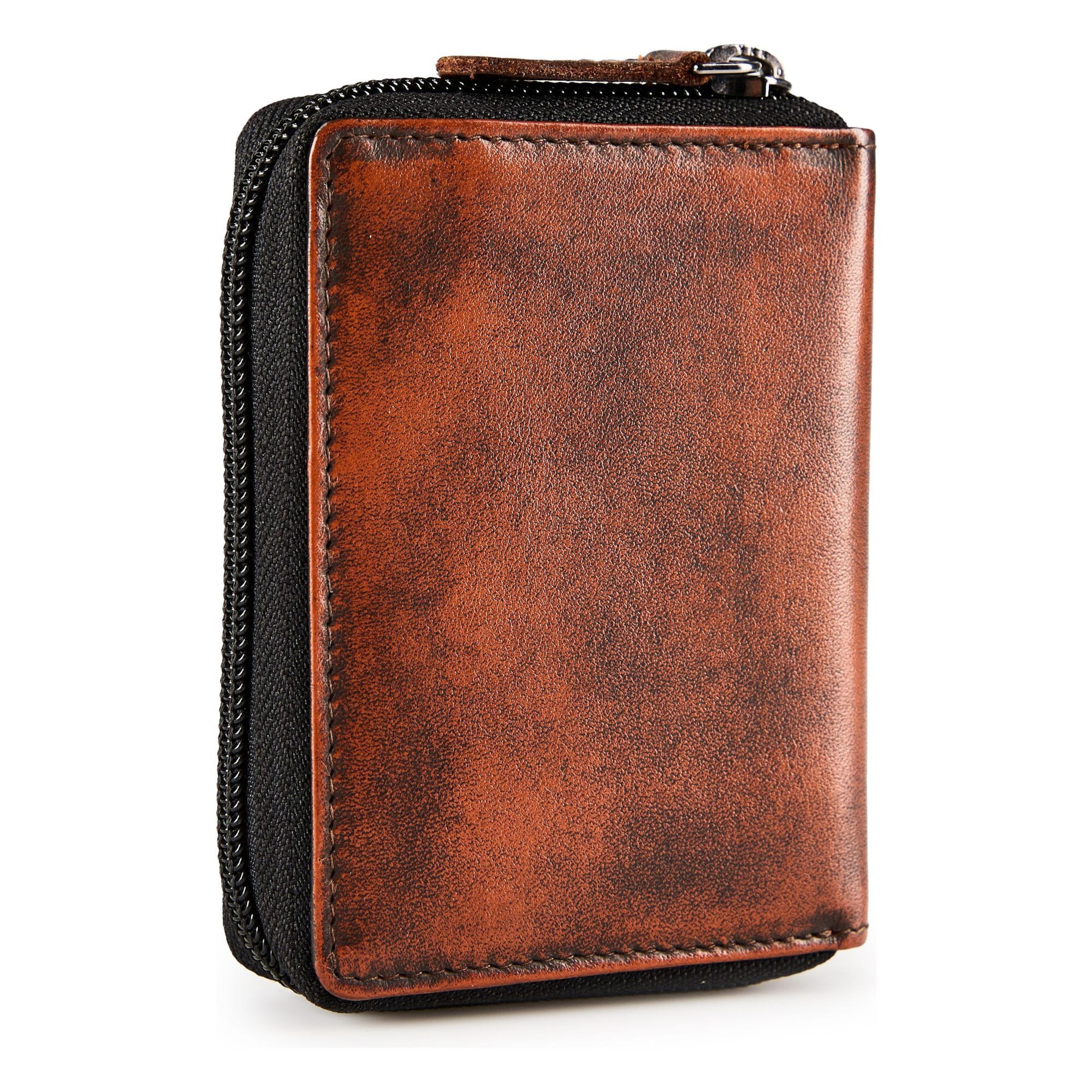 Porte-monnaies 'Destressed' GREENBURRY en marron