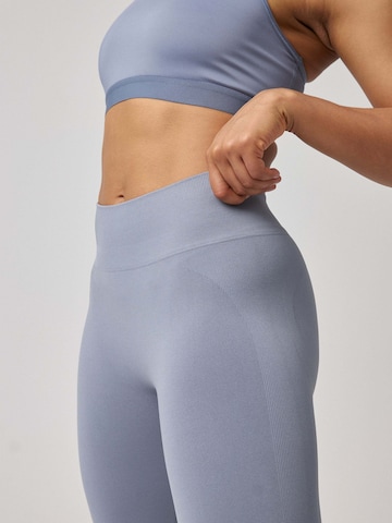 SNOCKS Skinny Sporthose 'Seamless' in Blau