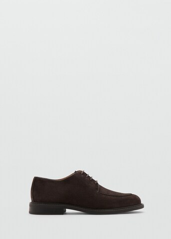 MANGO MAN Lace-Up Shoes 'Bordon' in Brown