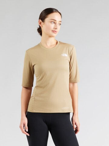 THE NORTH FACE Λειτουργικό μπλουζάκι 'SHADOW' σε μπεζ: μπροστά