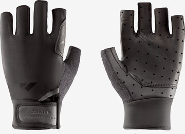 Zanier Fingerless Gloves 'ROTER TURM' in Black: front