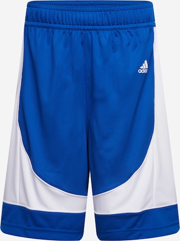 ADIDAS SPORTSWEAR Regular Workout Pants in Blue: front