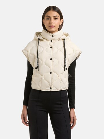 Gilet 'Ninga' khujo en blanc : devant