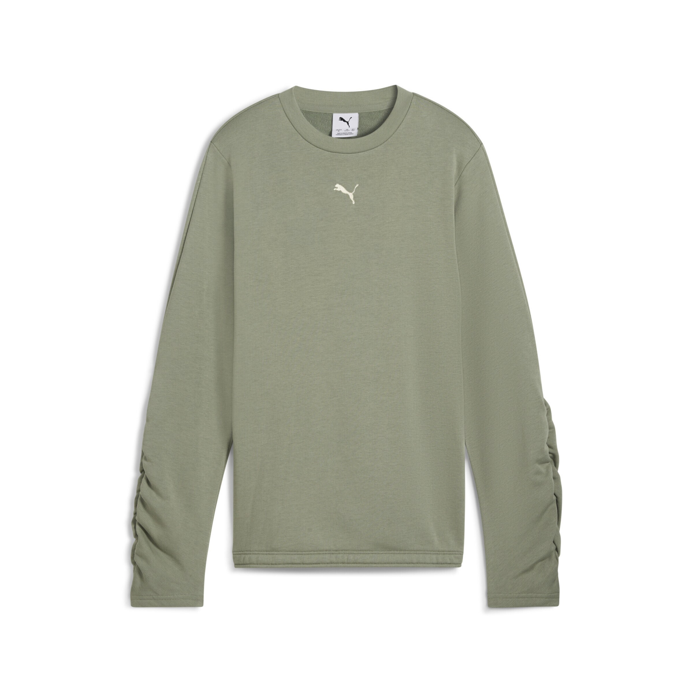 Sweat-shirt 'Bowtique' PUMA en vert : devant