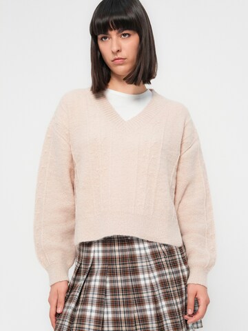 JDY Sweater 'JDYSIGRID' in Beige