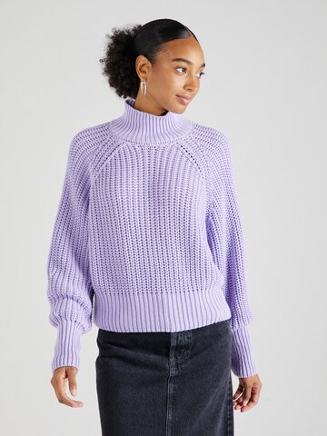 Pull-over 'OLA' JAN 'N JUNE en violet : devant