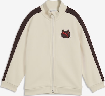 Veste de sport PUMA en beige : devant