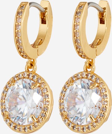 Boucles d'oreilles Kate Spade en or : devant