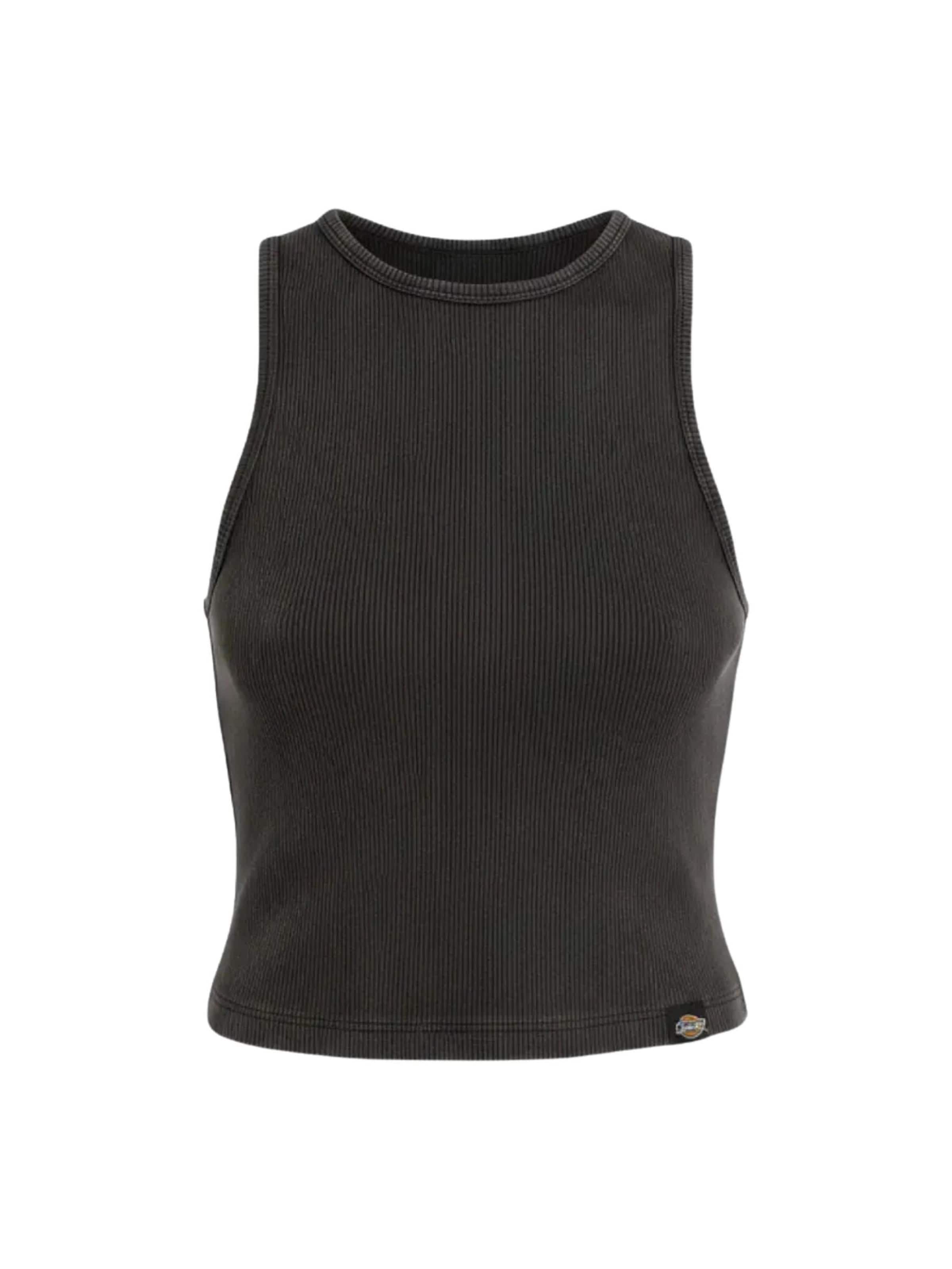 DICKIES Top 'DICKIES PLENTYWOOD GD VEST W canotta' in Zwart: voorkant