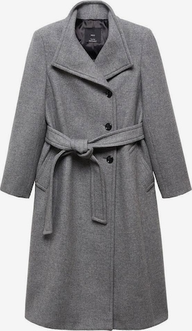 MANGO Between-Seasons Coat 'Sirenita' in Grey: front