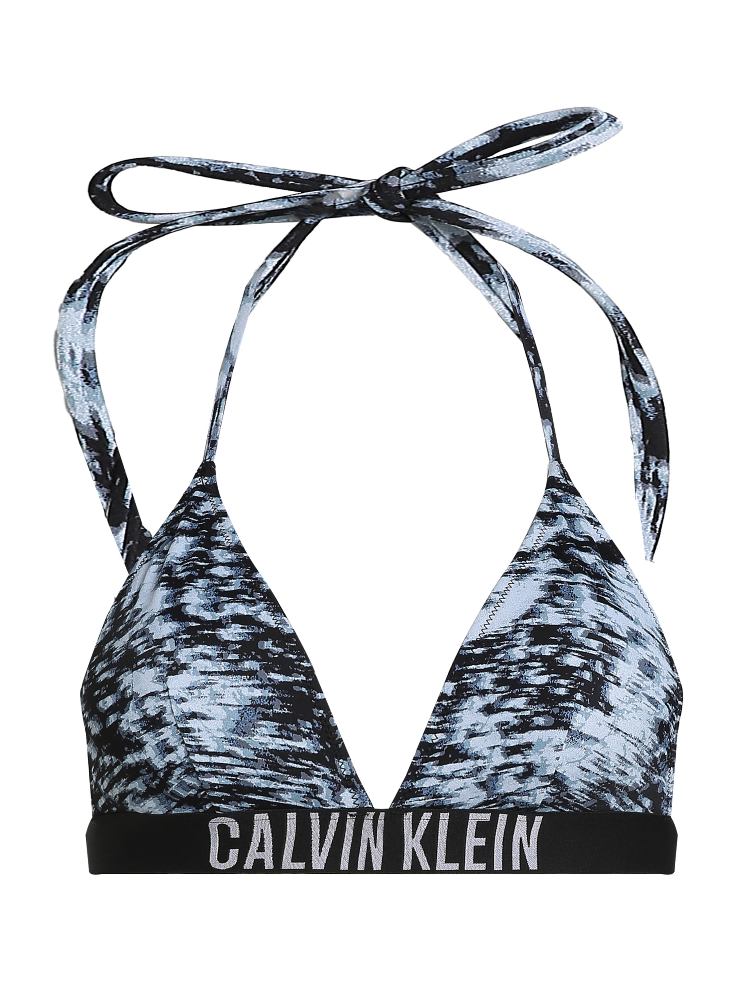 melns Calvin Klein Swimwear Trijstūra formas Bikini augšdaļa: no priekšpuses