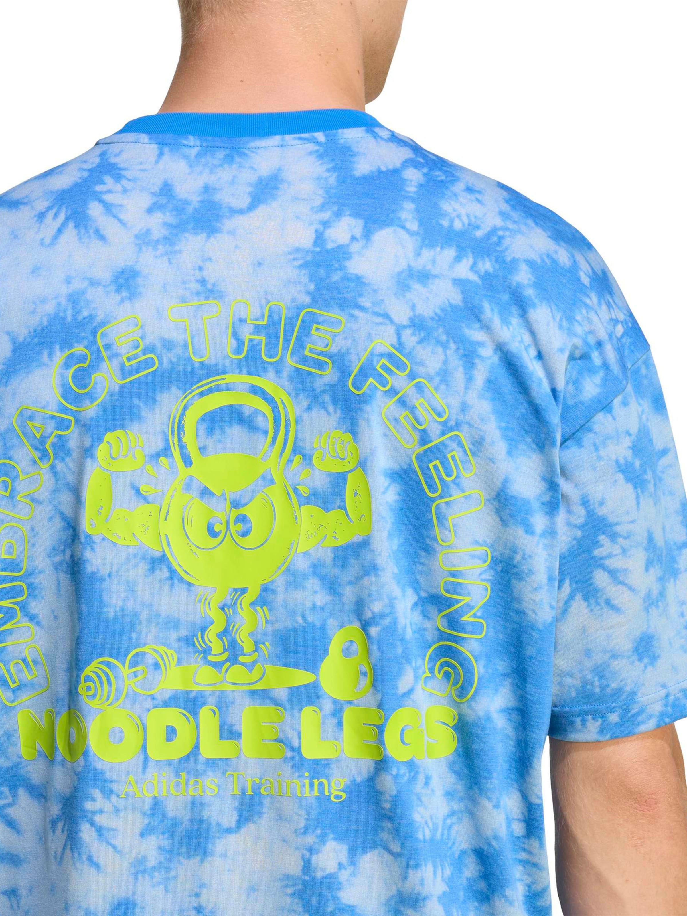 T-Shirt fonctionnel 'FUN TRAIN' ADIDAS PERFORMANCE en bleu