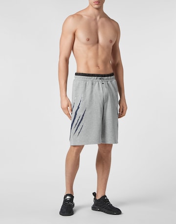 Plein Sport Loose fit Trousers 'Scratch' in Grey