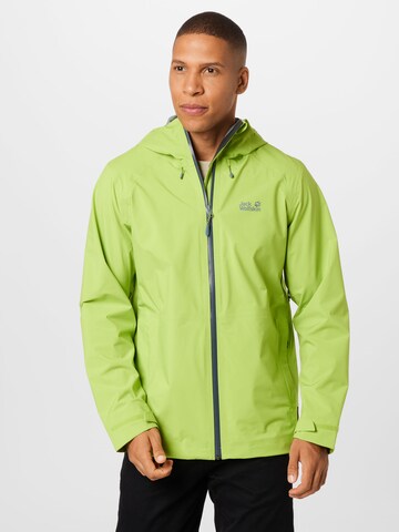 JACK WOLFSKIN Outdoorjas in Groen: voorkant