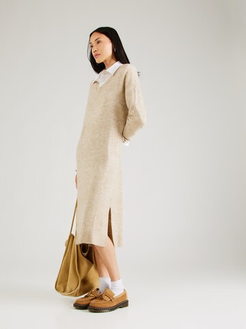 VILA Knit dress 'VIMa' in Beige