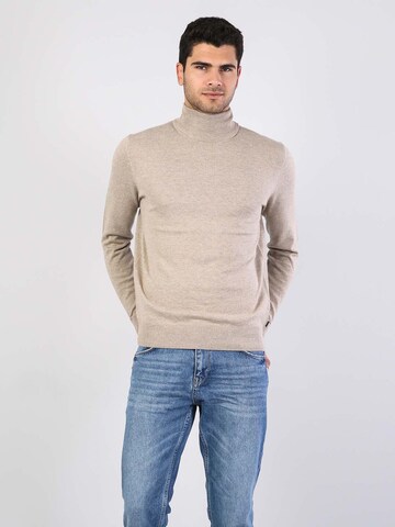 Colin's Trui in Beige: voorkant
